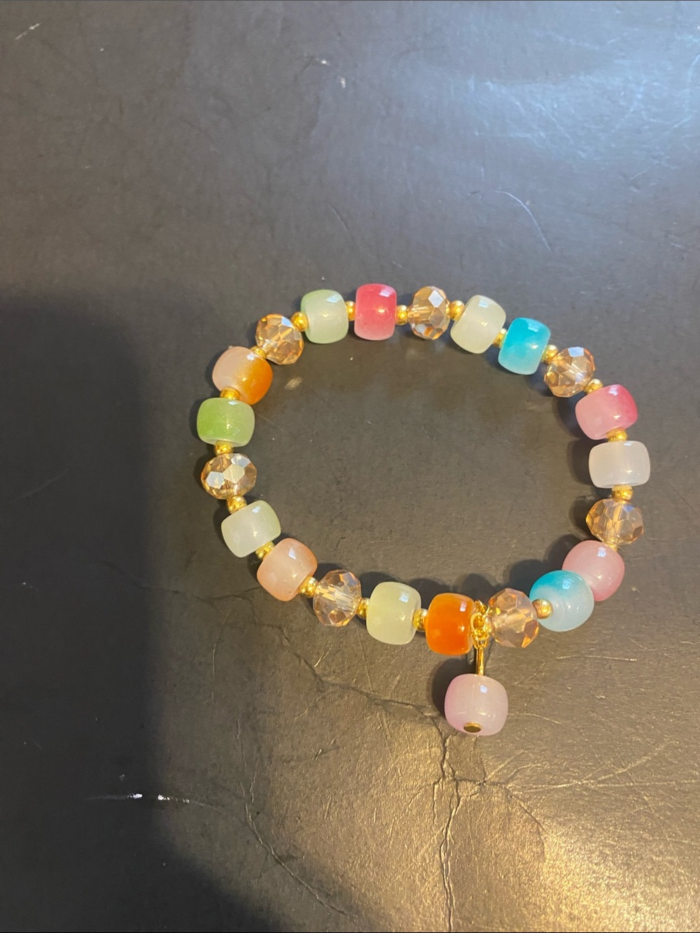 Multicolor Beaded Stretch Bracelet by